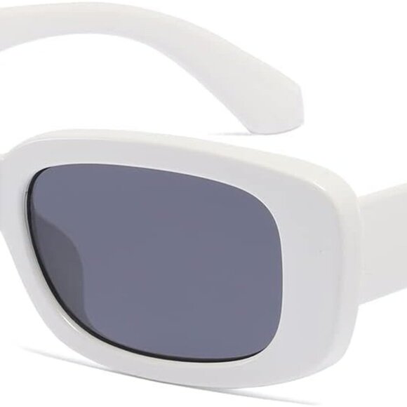 Rectangle Sunglasses for Women Men Trendy Retro Fashion Sun Glasses 90’s Vintage - Picture 1 of 7